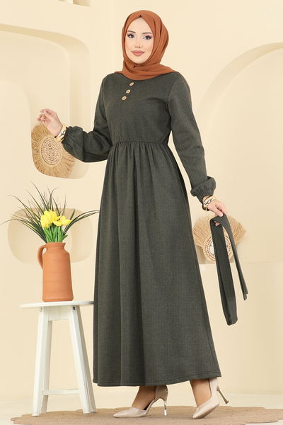 P.R.M. - الفستان اخضر عفني 4133PM271-MS - 413693