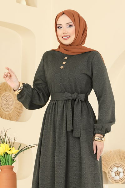 P.R.M. - الفستان اخضر عفني 4133PM271-MS - 413695