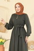 الفستان اخضر عفني 4133PM271-MS - Thumbnail