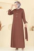 Dress 416DVL817-MS Light Brown - Thumbnail
