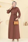 D.V.L. - Dress 416DVL817-MS Light Brown