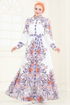 Dress 42105JNF844-MS Pattern 1 Orange - Thumbnail