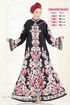 Dress 4235JNF844-MS Pomegranate Blossom & Black - Thumbnail