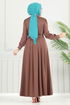 Dress 431DVL817-MS Brown - Thumbnail