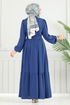 الفستان ازرق 435DVL817-MS - Thumbnail
