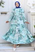 Dress 4458BRZ597-MS Pattern3 Blue - Thumbnail