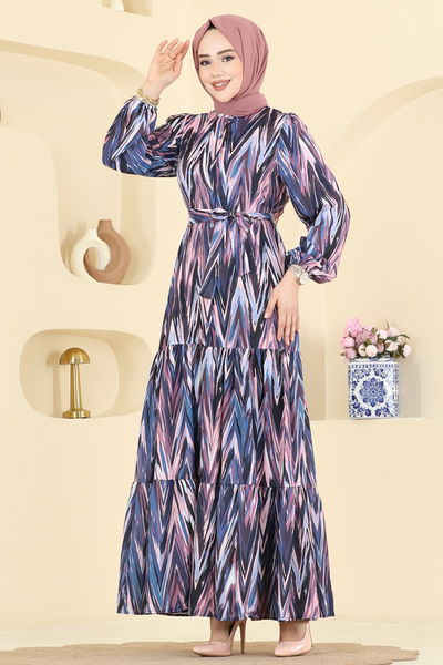 B.R.Z - Dress 4464BRZ597-MS Navy Blue - 429692