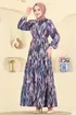 Dress 4464BRZ597-MS Navy Blue - Thumbnail
