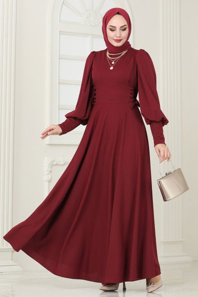 A.L.G. - Dress 4608ALG474-MS Burgundy