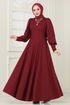 Dress 4608ALG474-MS Burgundy - Thumbnail