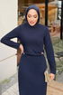 Dress 4679ALGK1170-MS Navy Blue - Thumbnail