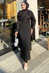 الفستان أسود 4680ALGK1170-MS - Thumbnail