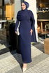 Dress 4680ALGK1170-MS Navy Blue - Thumbnail