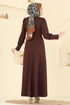 الفستان بني 4691ALG474-MS - Thumbnail