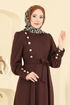 الفستان بني 4691ALG474-MS - Thumbnail
