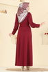 Dress 4691ALG474-MS Burgundy - Thumbnail