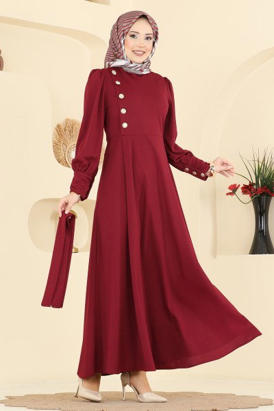 A.L.G. - Dress 4691ALG474-MS Burgundy