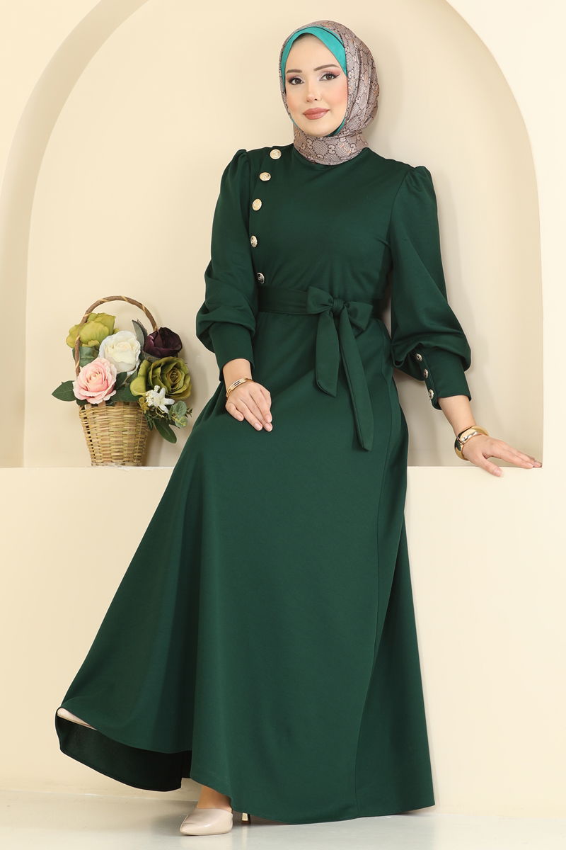 Dress 4691ALG474-MS Emerald