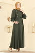 الفستان اخضر عفني 4691ALG474-MS - Thumbnail