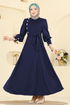Dress 4691ALG474-MS Navy Blue - Thumbnail