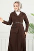 Dress 4747ZNK903-M Brown - Thumbnail