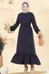Dress 5001BM387-MS Navy Blue - Thumbnail