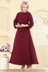 Dress 5002BM387-MS Burgundy - Thumbnail