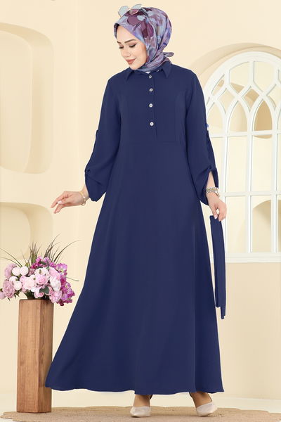 B.M.R. - Dress 5002BM387-MS Navy Blue - 412551