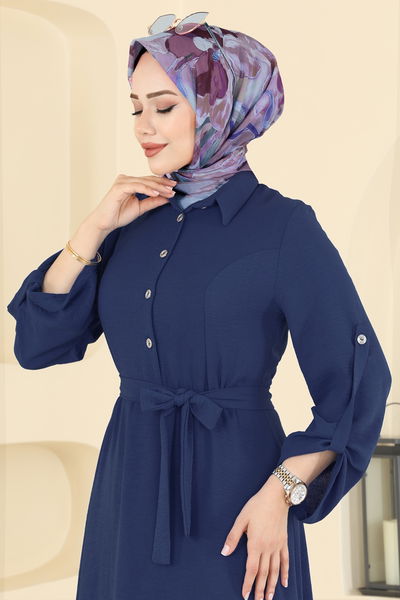 B.M.R. - Dress 5002BM387-MS Navy Blue - 412553