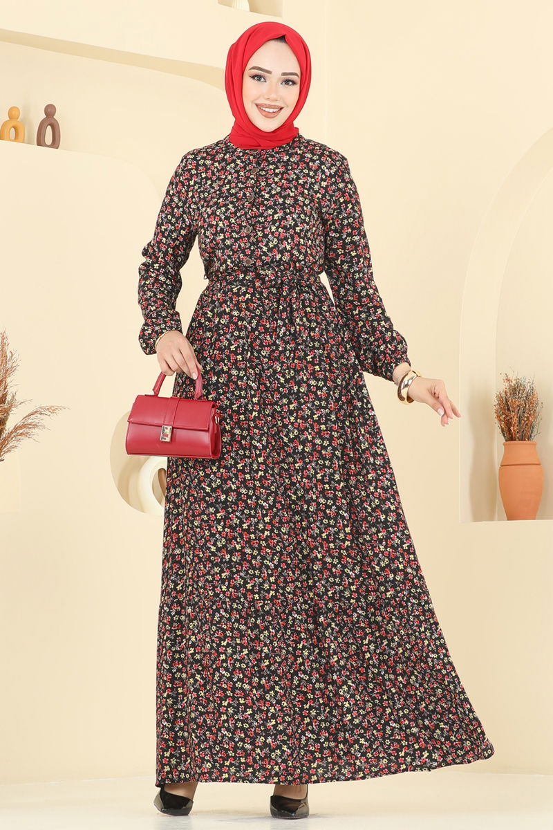 الفستان أسود 5002ERK1158-MS