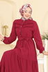 Dress 5003BM387-MS Dark Red - Thumbnail