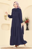 B.M.R. - Dress 5003BM387-MS Navy Blue