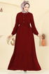 Dress 5003ERK1158-MS Burgundy - Thumbnail