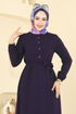 Dress 5003ERK1158-MS Navy Blue - Thumbnail