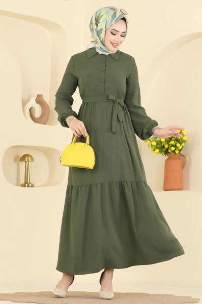 B.M.R. - Dress 5004BM387-MS Khaki