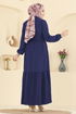 Dress 5004BM387-MS Navy Blue - Thumbnail