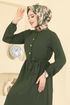 Dress 5005BM387-MS Dark Khaki - Thumbnail