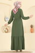 الفستان اخضر عفني 5005BM387-MS - Thumbnail