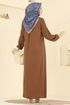 الفستان بني 5006BM387-MS - Thumbnail