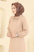 الفستان بيج 5006BM387-MS - Thumbnail