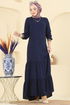 Dress 5006MDA386-MS Light Navy Blue - Thumbnail
