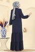 Dress 5006MDA386-MS Navy Blue - Thumbnail