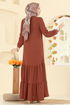 الفستان قرميدي 5006MDA386-MS - Thumbnail