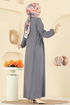 الفستان رمادي 5007MDA386-MS - Thumbnail