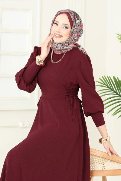 M.O.R. - Dress 5008MDA386-MS Burgundy