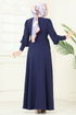 Dress 5008MDA386-MS Navy Blue - Thumbnail