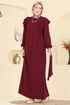 Dress 5009MDA386-MS Burgundy - Thumbnail
