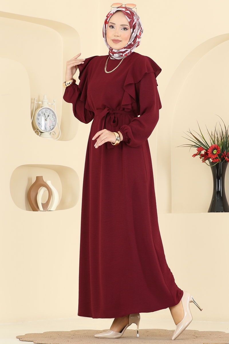 Dress 5009MDA386-MS Burgundy