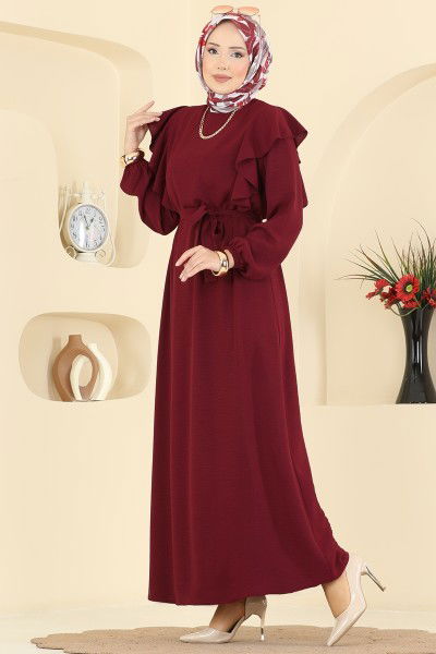 M.O.R. - Dress 5009MDA386-MS Burgundy