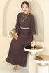 Dress 5011ERK1158-MS Brown - Thumbnail